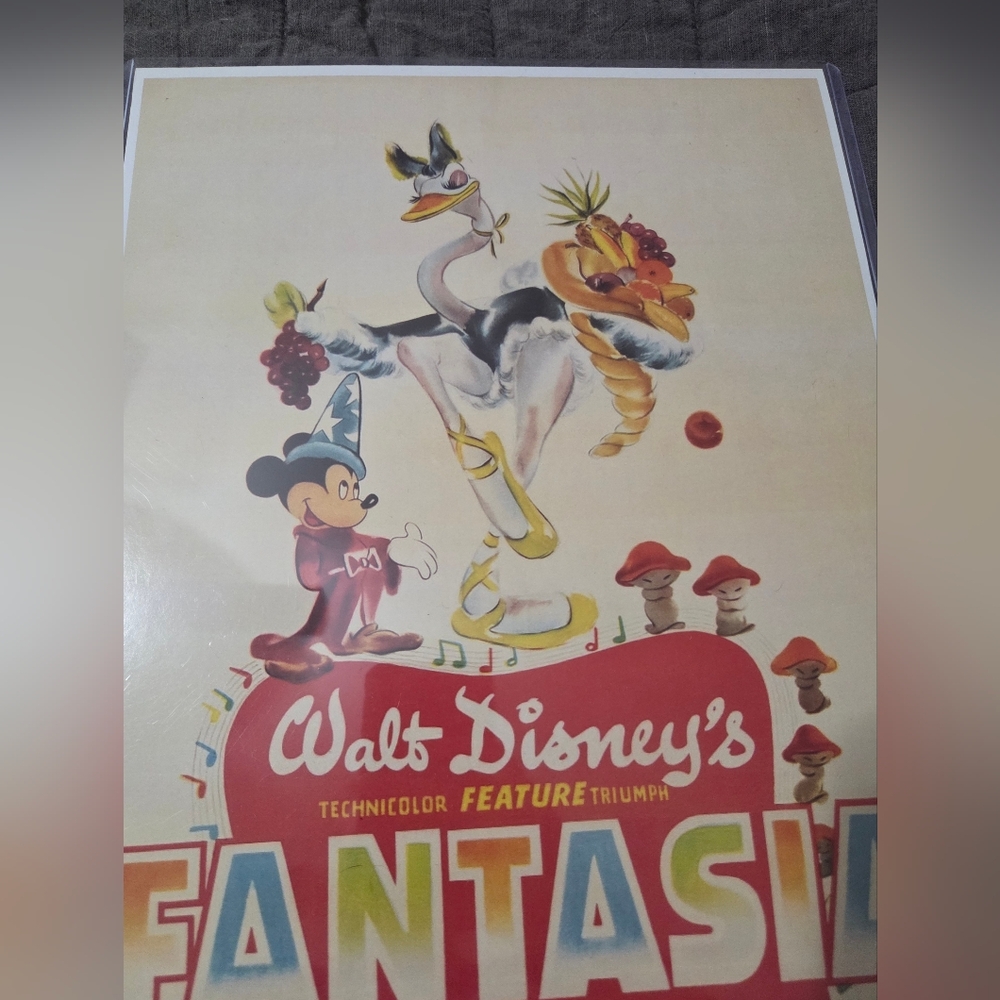 Disney Fantasia Mini Replica Movie Poster With Protective Sleeve - Picture 3 of 5